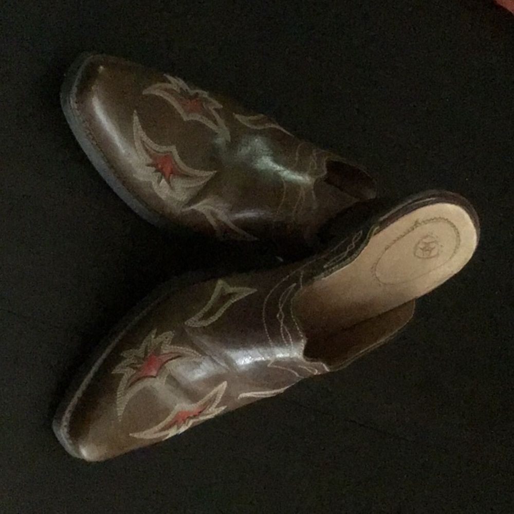 Ariat leather mules